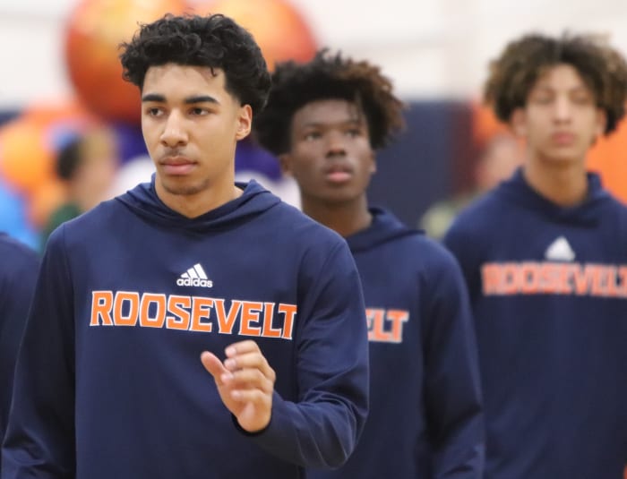 Darnez Slater always stands front and center for the Mustangs. Photo: John Murphy